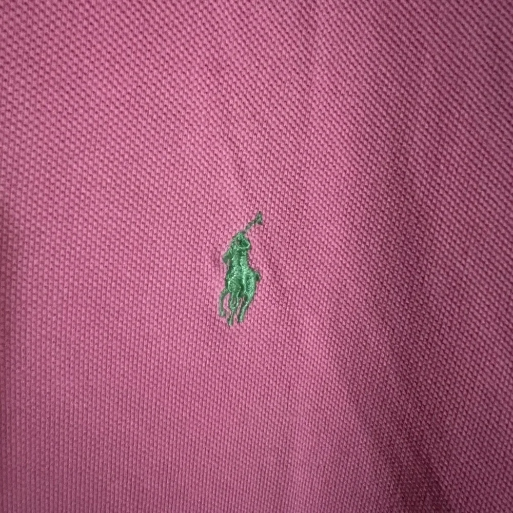 POLO RALPH LAUREN Classic Casual Preppy Cotton Polo Shirt Pink Green Men's Sz XL